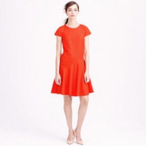 J. Crew - Flounce Dress in Super 120s wool Size 0